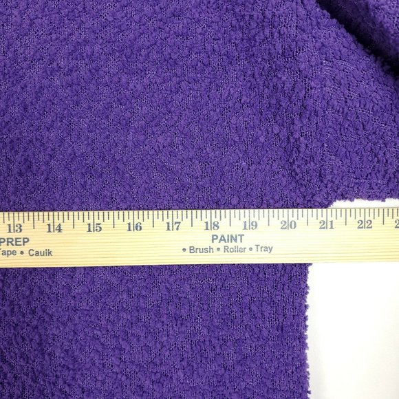 Seven 7 Womens Popcorn Chenille Sweater Size L Purple Long Sleeve Crew Neck New - Picture 9 of 11